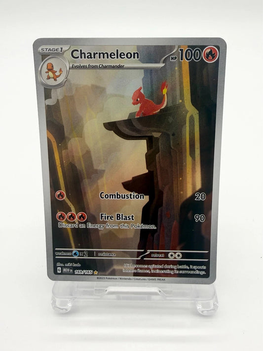 Charmeleon Holo Pokemon Card 169/165 Scarlet & Violet NM