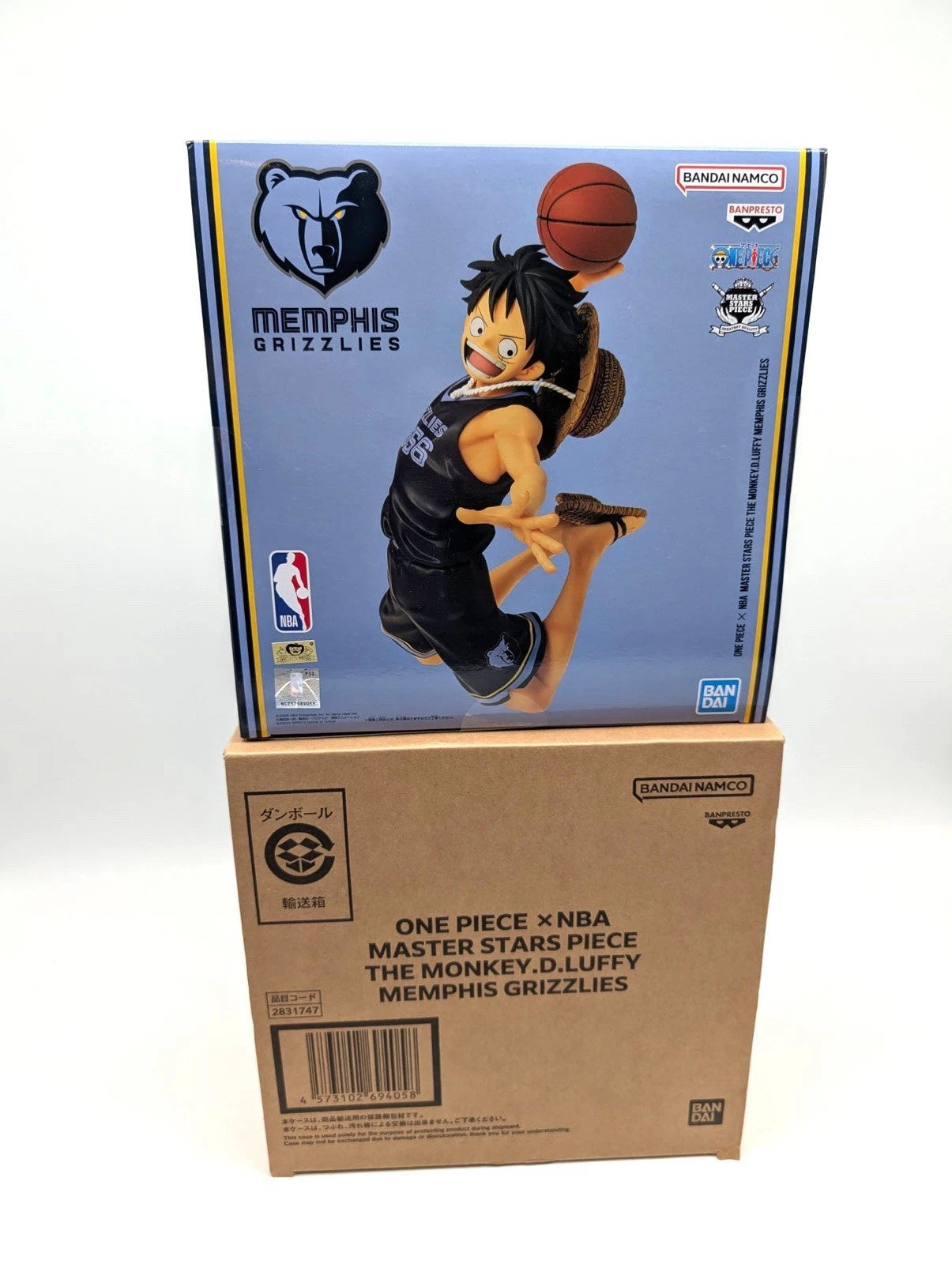 One Piece x NBA Master Stars Piece Monkey. D. Luffy Memphis Grizzlies Figurine