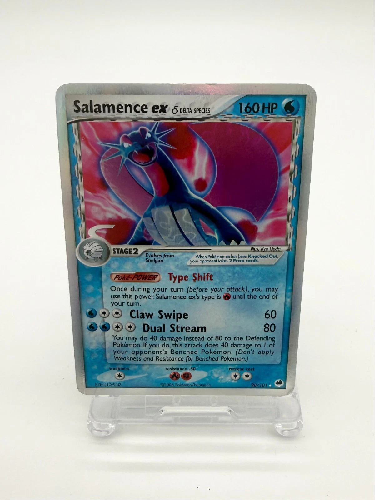 Salamence EX 98/101 Delta Species Dragon Frontiers Holo Pokemon LP
