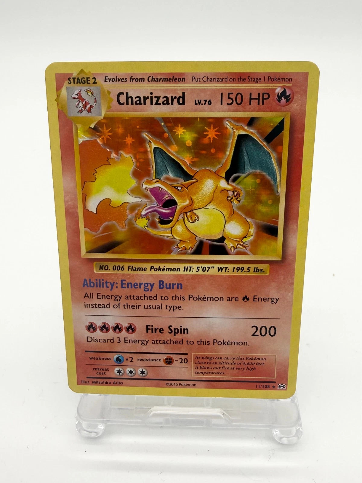 Charizard Holo Rare XY - Evolutions 11/108 LP