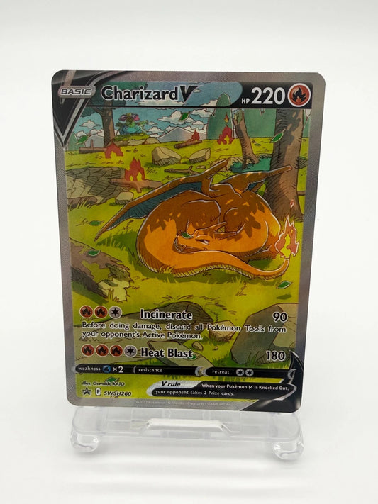 Pokémon TCG Charizard v SWSH260 Black Star Promo NM