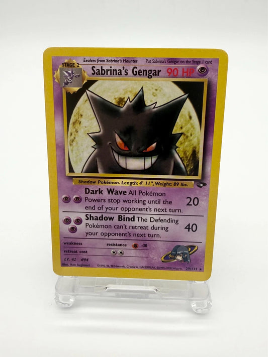 Pokémon TCG Sabrina's Gengar 29/132 Gym Challenge Regular Rare Unlimited LP