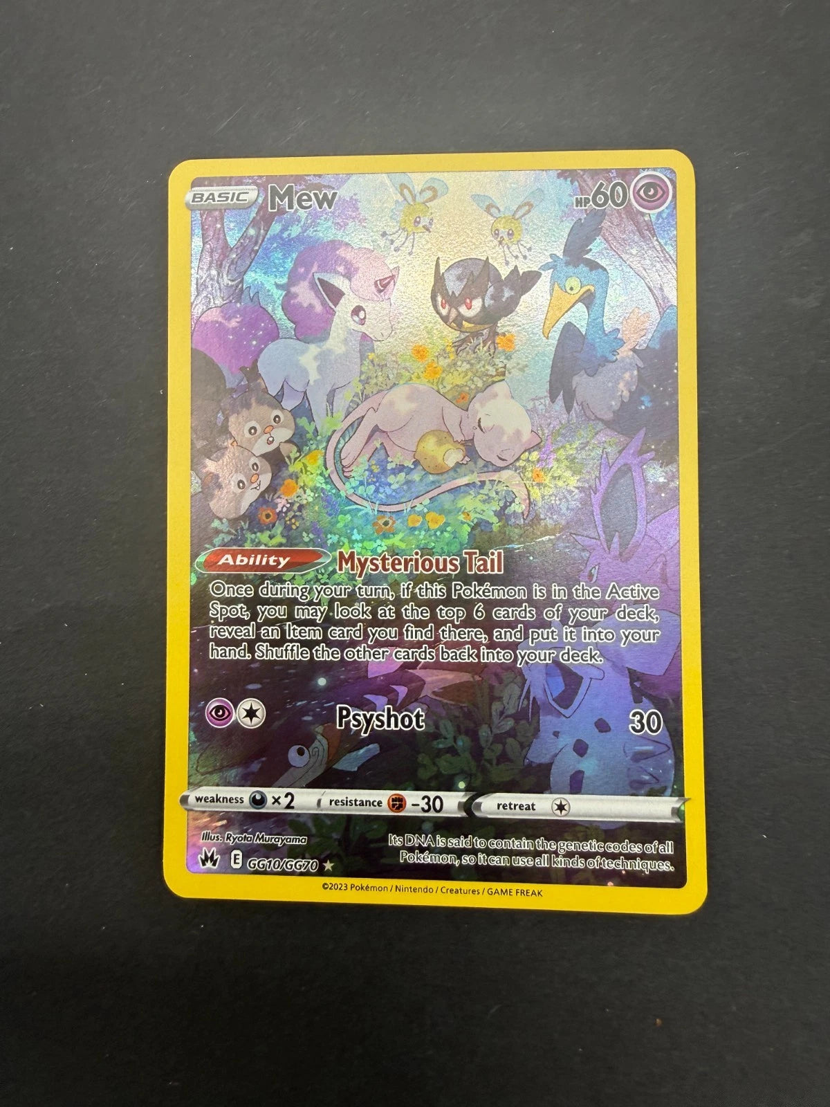 Pokémon Mew TCG Crown Zenith Holo Card Galarian Gallery GG10/GG70