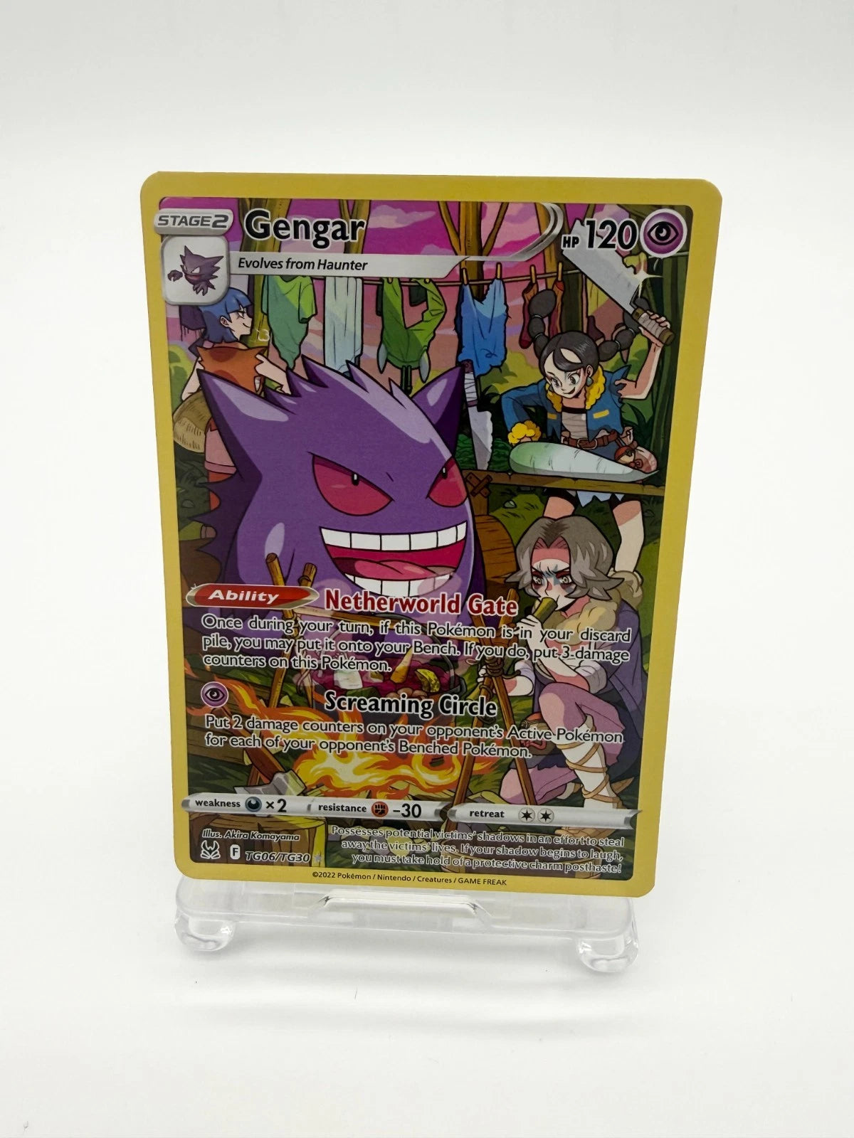 Pokémon TCG Gengar TG06/TG30 Full Art Trainer Gallery Lost Origin NM
