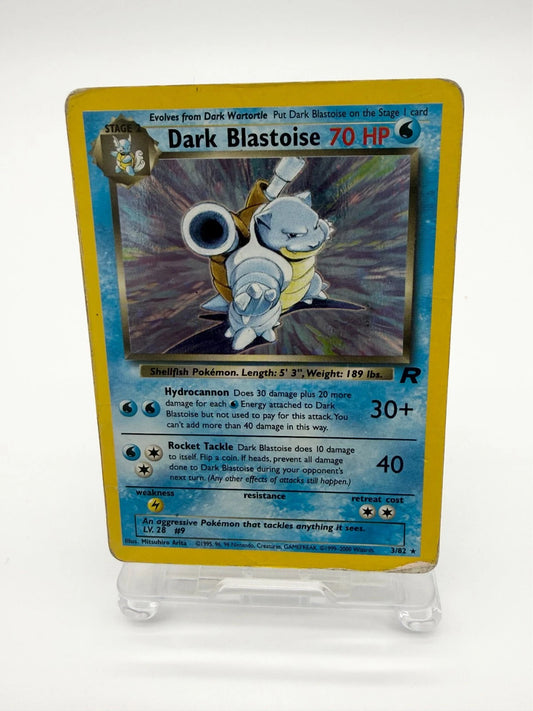 Pokémon TCG Dark Blastoise Holo Card 3/82 Team Rocket Series HP