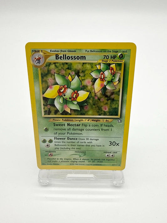 Bellossom 3/111 Neo Genesis Pokemon Card WOTC Vintage 2000 Non Holo Rare NM