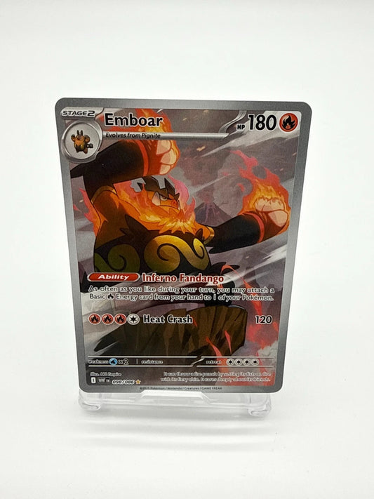 Pokemon TCG Emboar Illustration Rare Card 98/86 White Flare English NM