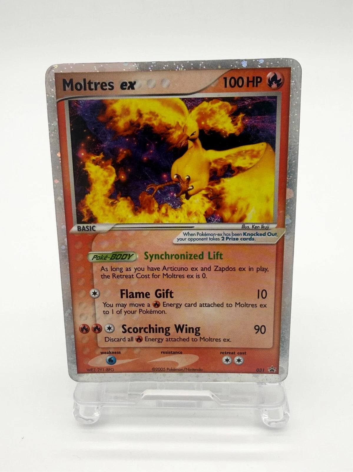 Pokemon Card Moltres ex 031 Black Star Nintendo Promo Holo Rare LP/MP