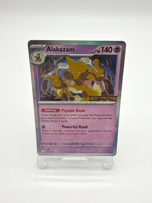 Alakazam MEP 003, Mega Evolution Stamped, Prerelease Pokémon Tcg Promo Mep003 NM