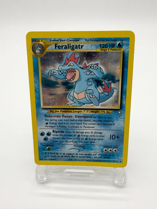 Pokémon TCG Feraligatr Neo Genesis Holo Rare Card 5/111 LP