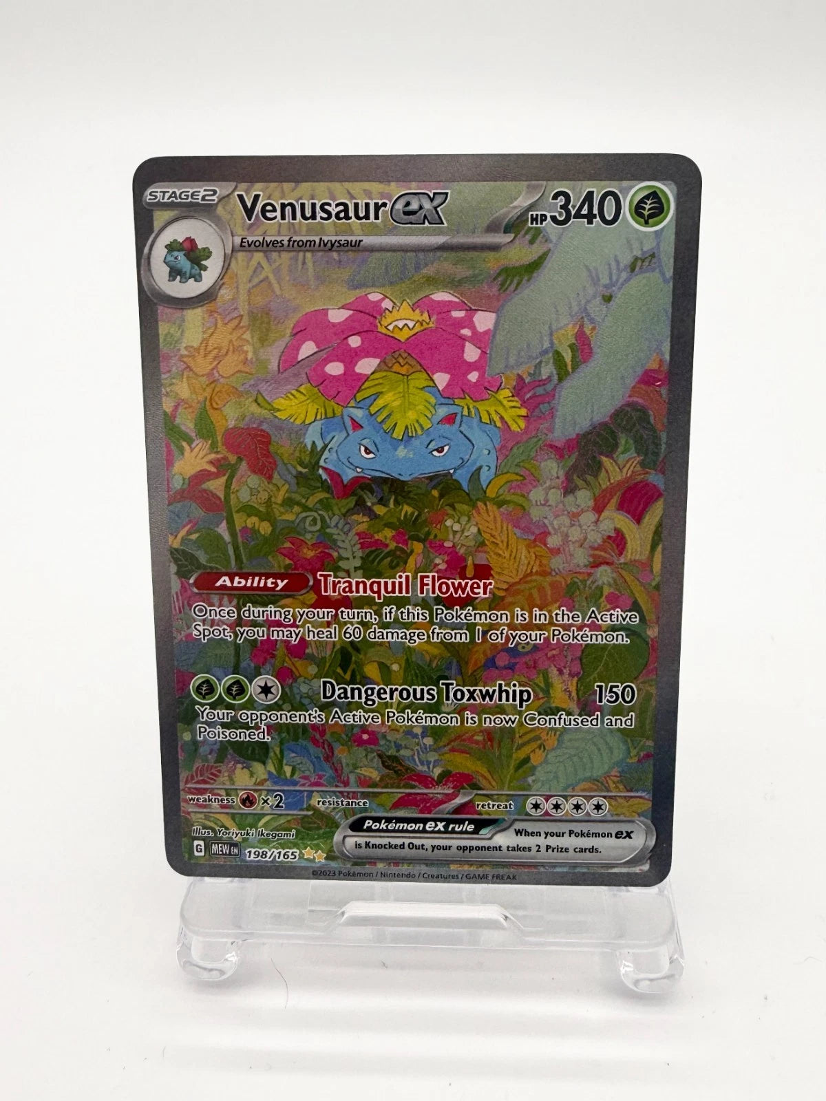 Venasaur EX SV 151 Special Illustration Rare Card 198/165 NM
