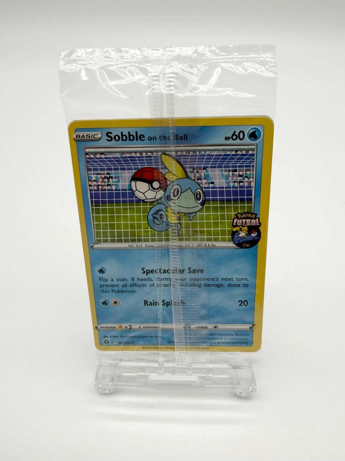 Pokémon TCG Sobble On the Ball Futsal Promo Card Factory Sealed #005/005