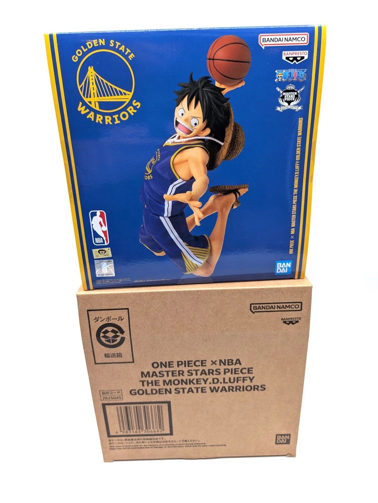 One Piece x NBA Master Stars Piece Monkey. D. Luffy Golden State Warriors Figure
