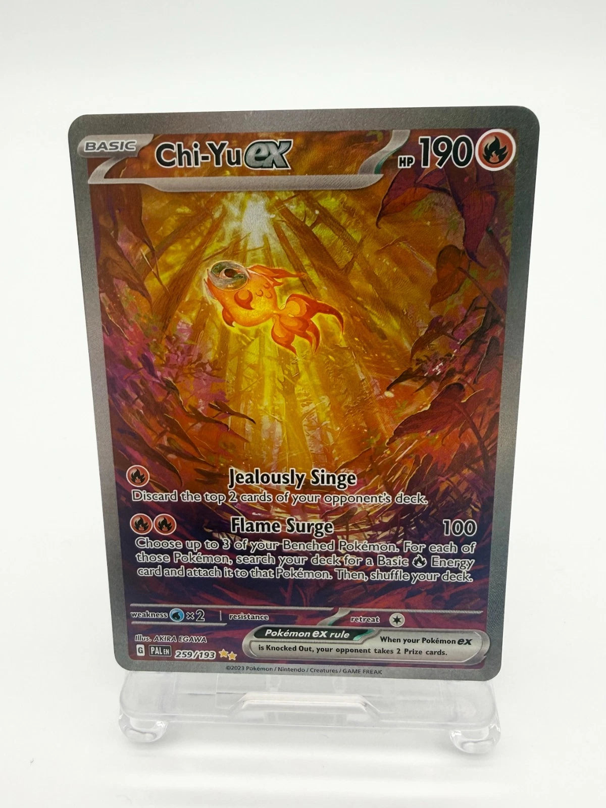 Chi-Yu EX 259/193 Sv02: Paldea Evolved Holo Pokemon TCG NM
