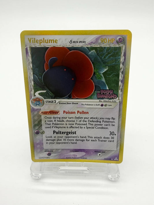 Pokémon TCG Vileplume EX Holon Phantoms 17 Reverse Holo Stamped LP