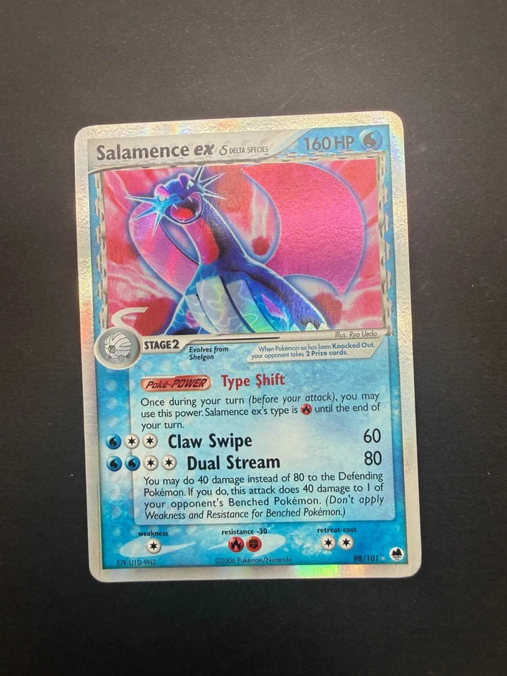 Salamence EX 98/101 Delta Species Dragon Frontiers Holo Pokemon LP