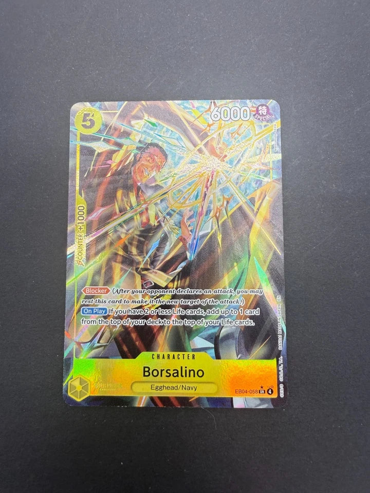 One Piece CCG TCG Borsalino Alt Art EB04-058 English Card NM